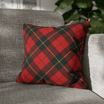 Scottish Tartan Polyester Pillow Case/Cover (Insert Not Included) 16" x 16"