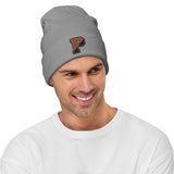 Orange and Black "P" Embroidered Beanie