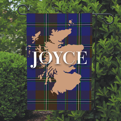 Personalized Joyce Tartan Garden Flag