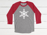 Vintage Snowflake Baseball Tee