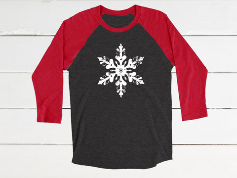 Vintage Snowflake Baseball Tee