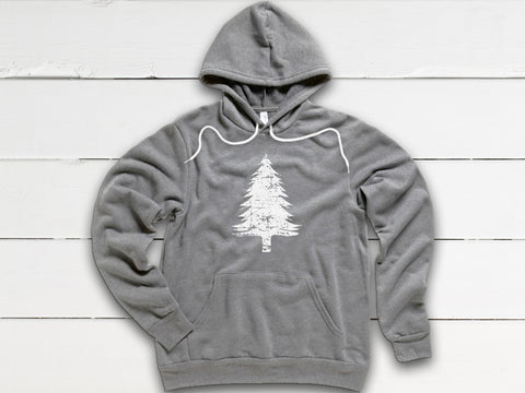 Evergreen Tree Hooded Sweatshirt