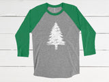 Evergreen Tree Baseball Tee