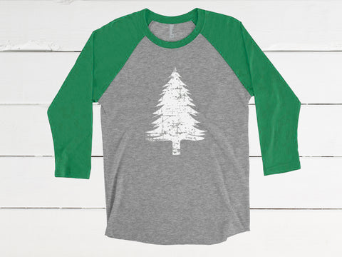 Evergreen Tree Baseball Tee