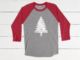 Evergreen Tree Baseball Tee