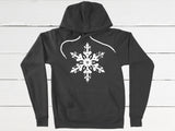 Vintage Snowflake Hooded Sweatshirt
